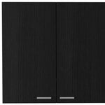 Pensile a cinque ripiani Black Wood da 59 pollici