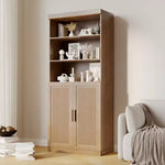 Home Tidying Artifact: Glass - Door Storage Cabinet, With A Stylish And Elegant Design, Large - Capacity Storage