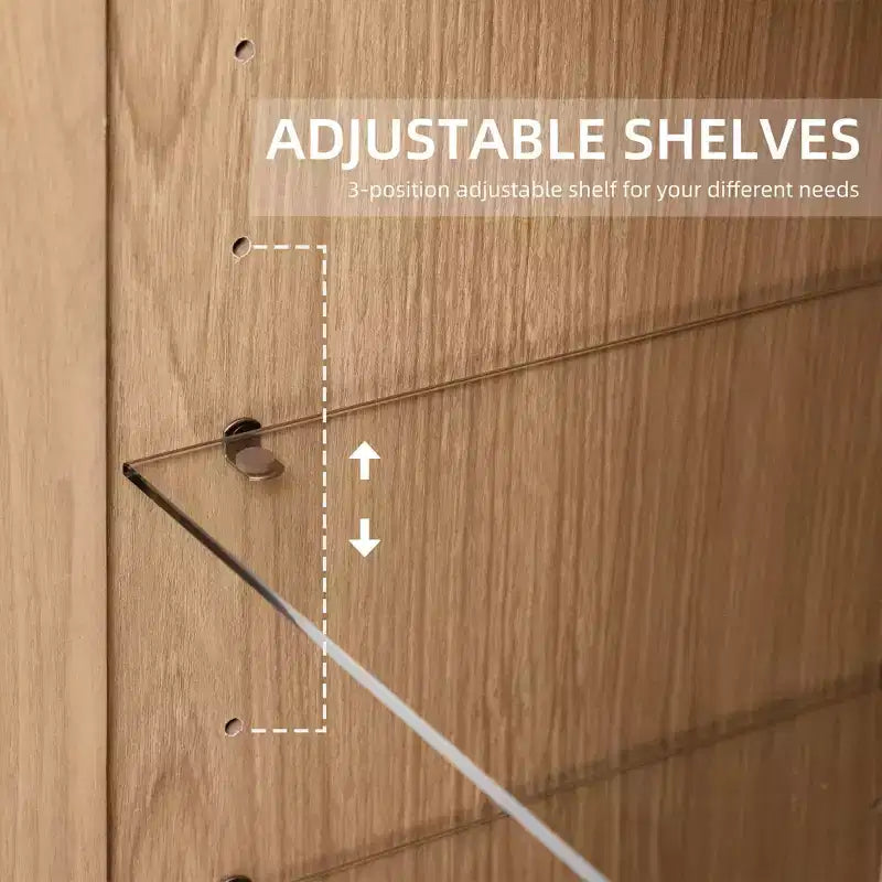L'accessorio perfetto per la casa: armadietto in vetro con ante, dal design elegante e capiente