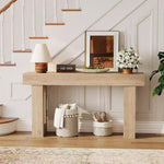 Consolle da 63 pollici in stile rustico per ingresso, tavolo stretto da divano per corridoio, tavolo da ingresso dietro il divano, tavolo d'accento per ufficio domestico