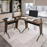 Scrivania a L Deluxe con opzione Scrivania Team in linea