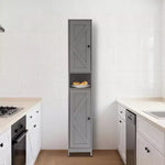 Armadietto da bagno alto con cassetto e ripiani regolabili, organizer da terra da 170 cm per bagno, cucina, corridoio