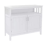 Credenza Mobile Contenitore Tavolini d'Appoggio 2 Ante e 1 Ripiano Aperto Credenza Buffet per Soggiorno Sala da Pranzo