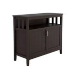 Credenza Mobile Contenitore Tavolini d'Appoggio 2 Ante e 1 Ripiano Aperto Credenza Buffet per Soggiorno Sala da Pranzo