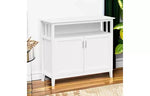 Credenza Mobile Contenitore Tavolini d'Appoggio 2 Ante e 1 Ripiano Aperto Credenza Buffet per Soggiorno Sala da Pranzo