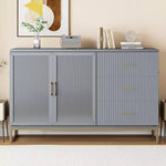 Letto a scomparsa Queen Murphy Bed con gamba dorata, letto a scomparsa formato Queen Size con ante in vetro smerigliato e cassetti finti