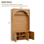 Appendiabiti da ingresso All-in-1 con scarpiera e panchina, organizer con ganci e ripiani regolabili - ModernLuxe