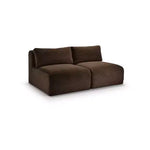Meridian Furniture Shaggy Corduroy Performance Fabric Modular Sofa