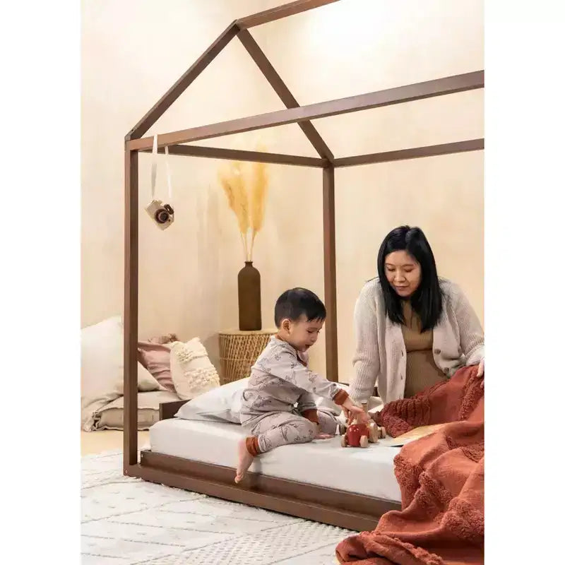 Struttura letto in legno - Noce