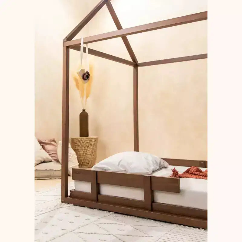 Struttura letto in legno - Noce