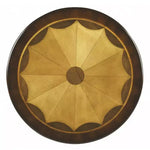 HomeRoots 30 Brown Wood Round Coffee Table