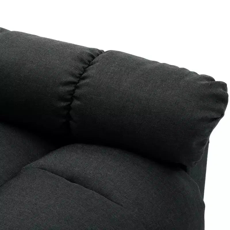vidaXL Poltrona massaggiante elettrica Grigio scuro