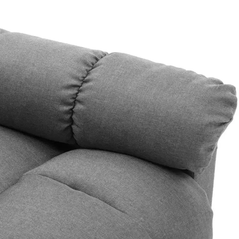 vidaXL Poltrona massaggiante elettrica Grigio scuro