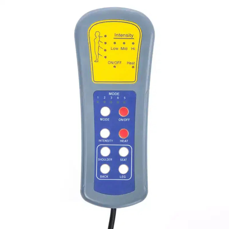 vidaXL Poltrona massaggiante elettrica Grigio scuro