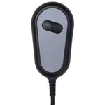 vidaXL Poltrona massaggiante elettrica Grigio scuro