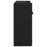 vidaXL Banco reception Rovere nero 180x50x103,5 cm Legno multistrato