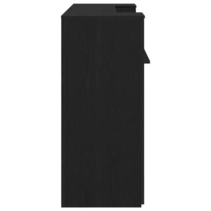 vidaXL Banco reception Rovere nero 180x50x103,5 cm Legno multistrato
