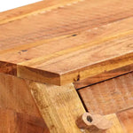 Scrittoio Marrone Legno Massello di Acacia Scrivania Media Rettangolare