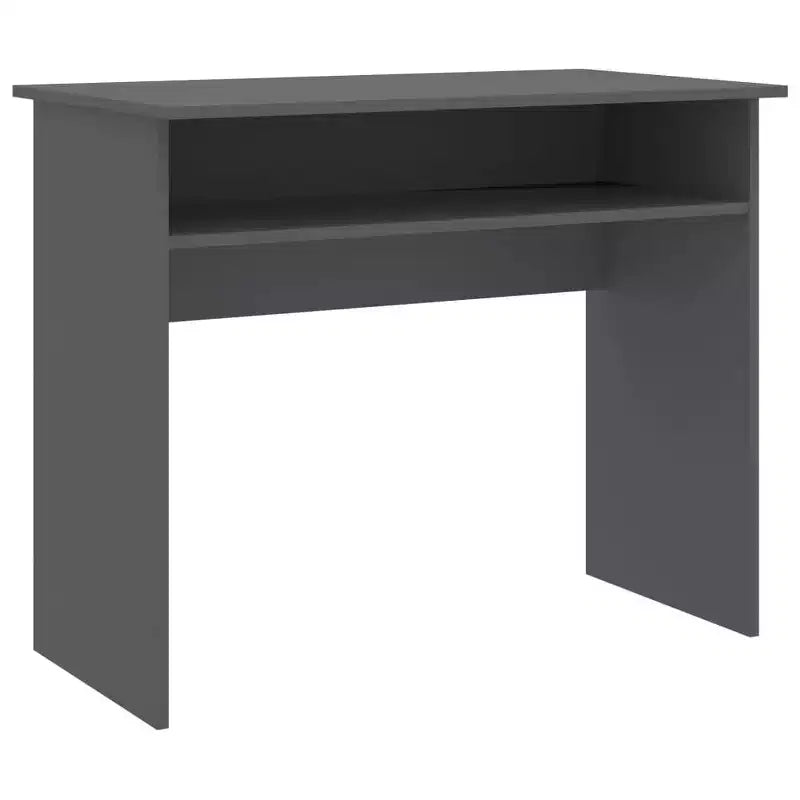 Scrivania piccola rettangolare moderna in legno ingegnerizzato bianco