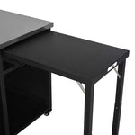 Carrello da cucina pieghevole per esterni Louisa con piano in acciaio inossidabile