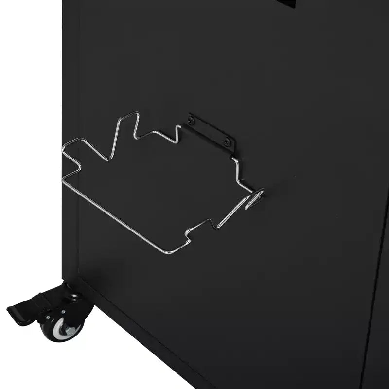 Carrello da cucina pieghevole per esterni Louisa con piano in acciaio inossidabile