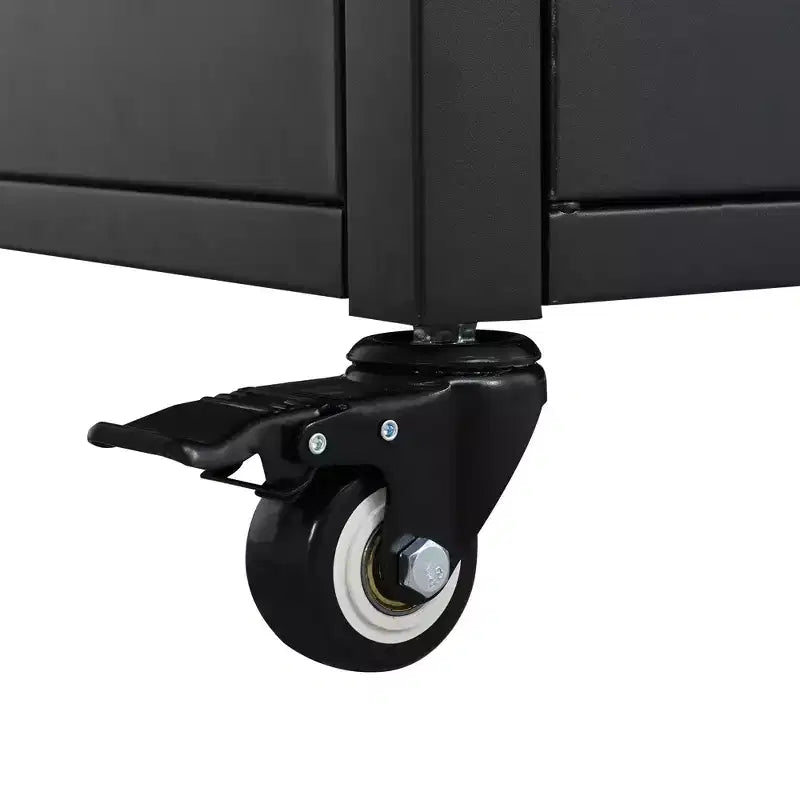 Carrello da cucina pieghevole per esterni Louisa con piano in acciaio inossidabile