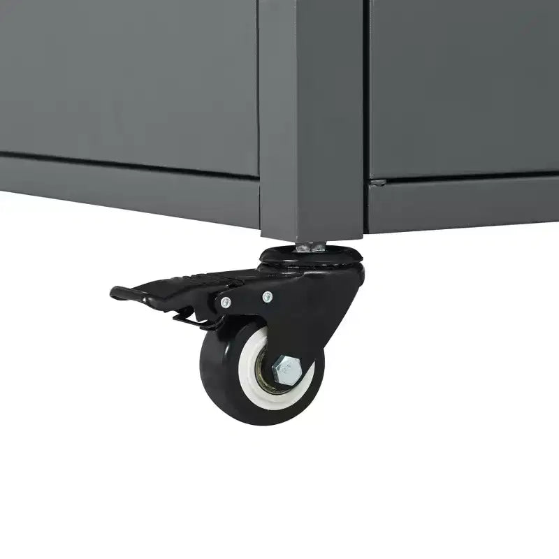 Carrello da cucina pieghevole per esterni Louisa con piano in acciaio inossidabile