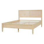 Struttura letto a piattaforma matrimoniale/king size con testiera a pannelli classica - ModernLuxe