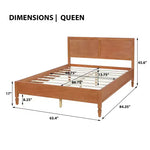 Struttura letto a piattaforma matrimoniale/king size con testiera a pannelli classica - ModernLuxe