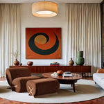 Meridian Furniture Pouf rivestito in tessuto Akira
