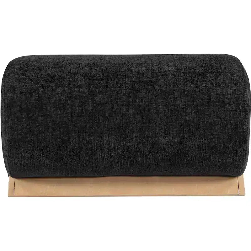 Meridian Furniture Pouf rivestito in tessuto Akira