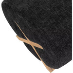 Meridian Furniture Pouf rivestito in tessuto Akira