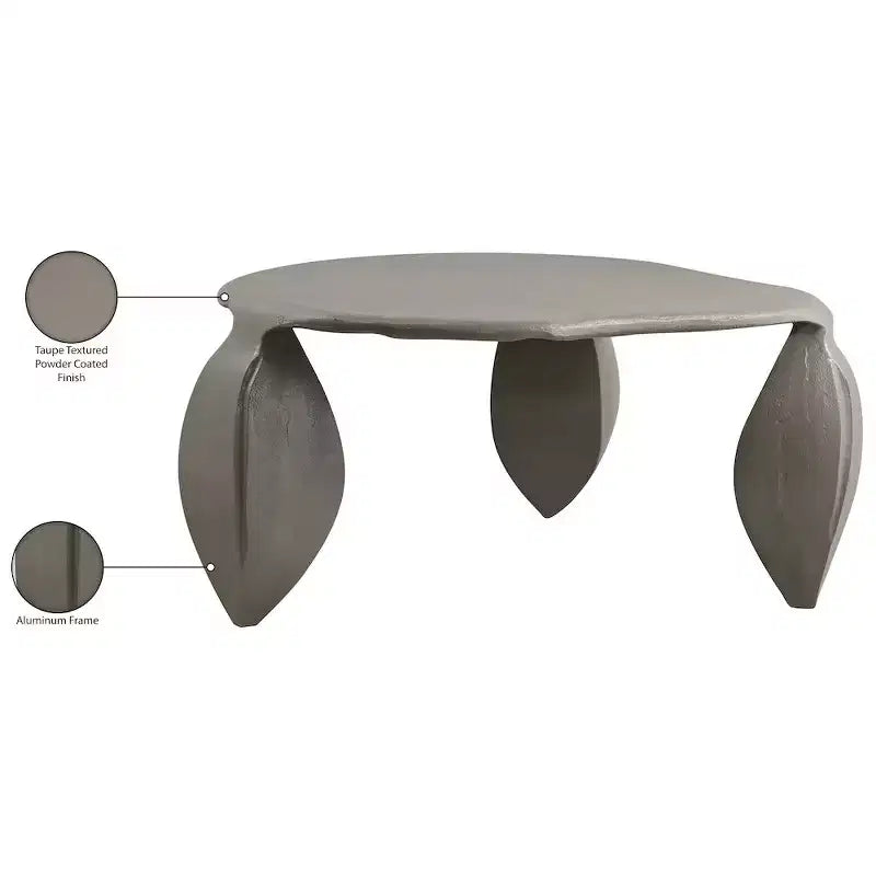 Tavolino in alluminio Meridian Furniture Pueblo