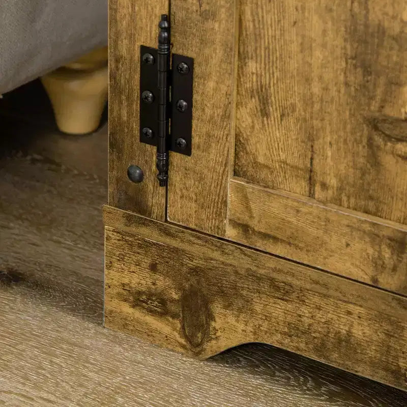 Madia Credenza Contenitore con 4 Cassetti e Anta, Marrone