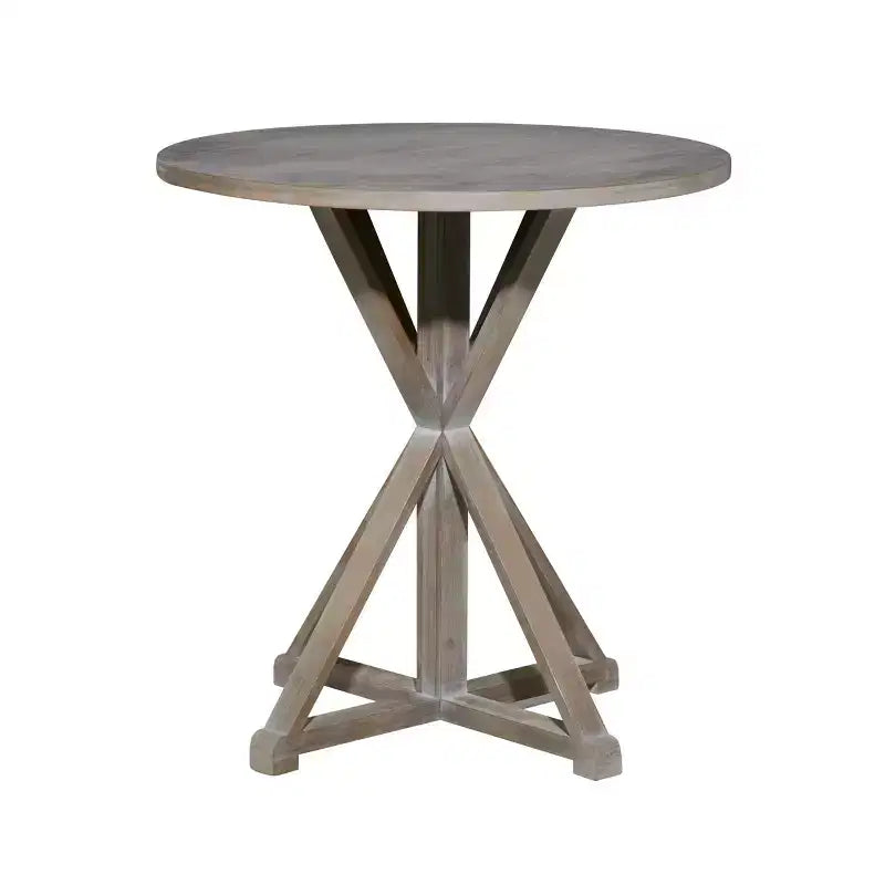 Tavolino d'accento rustico in legno 31 x 29