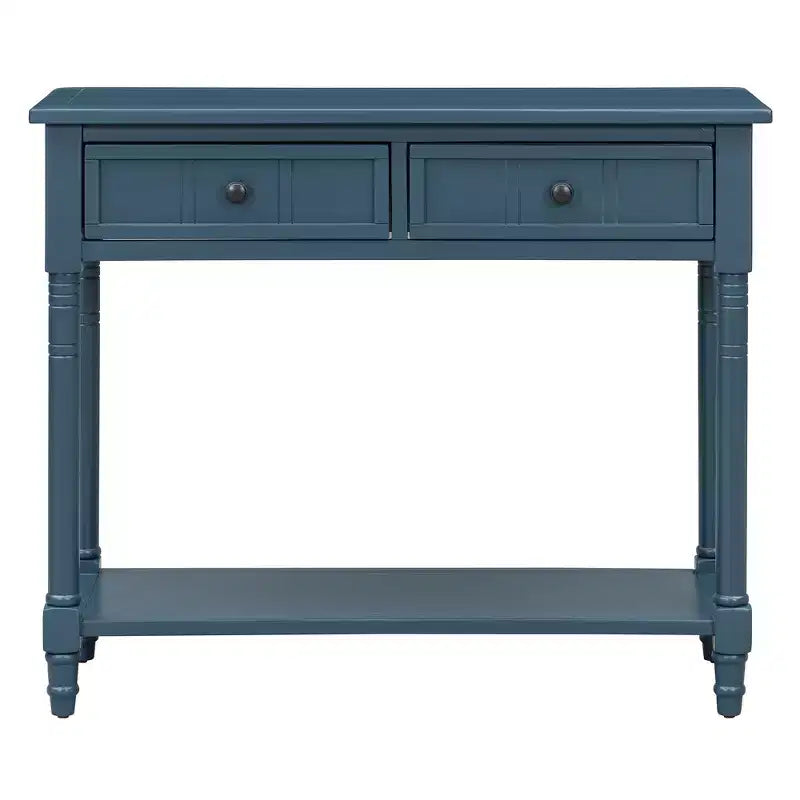 Consolle Classica con Cassetti Contenitori e Ripiano Inferiore-ModernLuxe