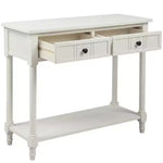 Consolle Classica con Cassetti Contenitori e Ripiano Inferiore-ModernLuxe