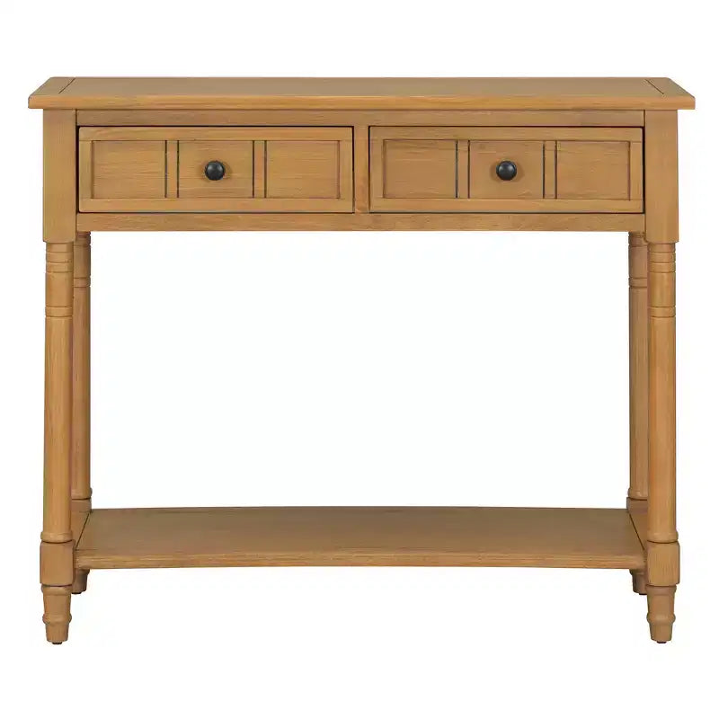 Consolle Classica con Cassetti Contenitori e Ripiano Inferiore-ModernLuxe