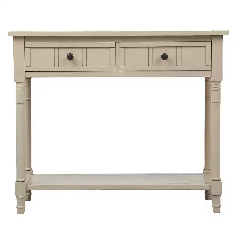 Consolle Classica con Cassetti Contenitori e Ripiano Inferiore-ModernLuxe