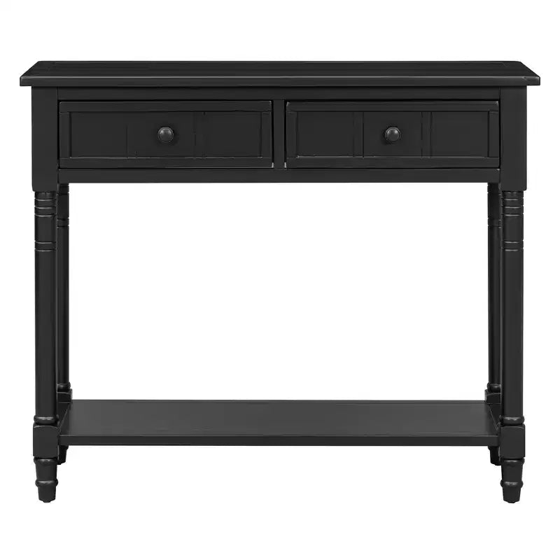 Consolle Classica con Cassetti Contenitori e Ripiano Inferiore-ModernLuxe