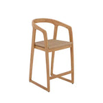 Sgabello da bar Teak 30 naturale da interno/esterno - Beige
