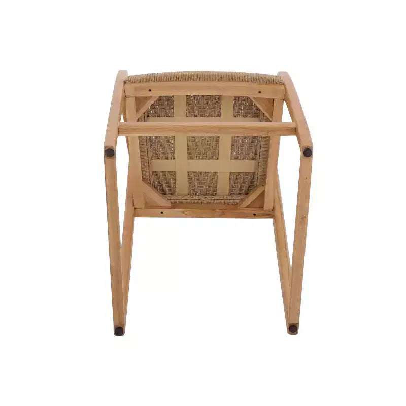 Sgabello da bar Teak 30 naturale da interno/esterno - Beige